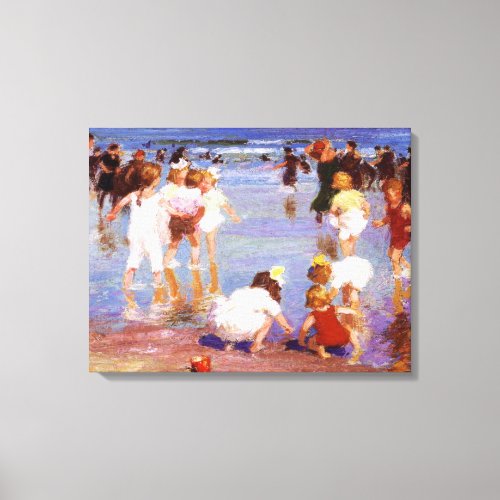 Happy Days at the Beach by EH Potthast Canvas Print