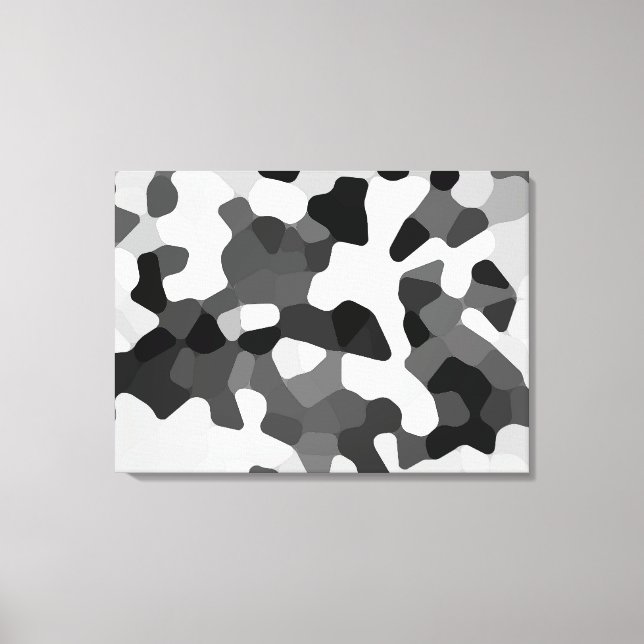 Happy Days B&W by RRW 2025 Canvas Print (Front)