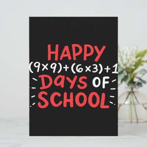 Happy Days Of School Math  Kid School Mean Gift