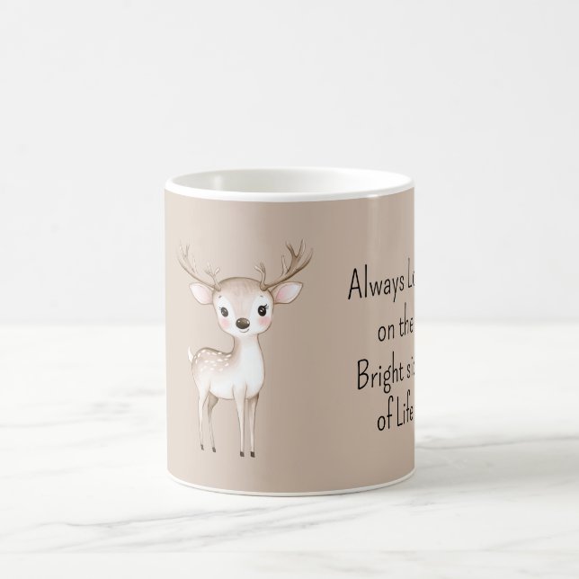 Happy Deer Bright Side of Life Coffee Mug (Center)