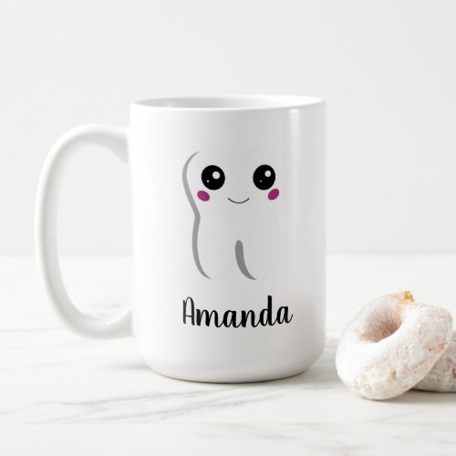 Happy Dental Tooth Smiling Cute Coffee Mug