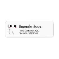 Happy Dental Tooth Smiling Cute Drawing Address