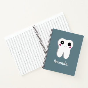 Happy Dental Tooth Smiling Cute Drawing Notebook