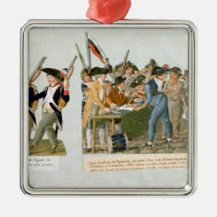 Happy Departure of the Army Volunteers Metal Ornament