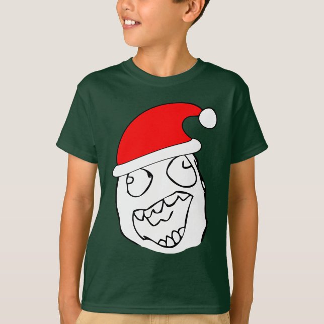 Happy Derp Xmas Meme T-Shirt (Front)