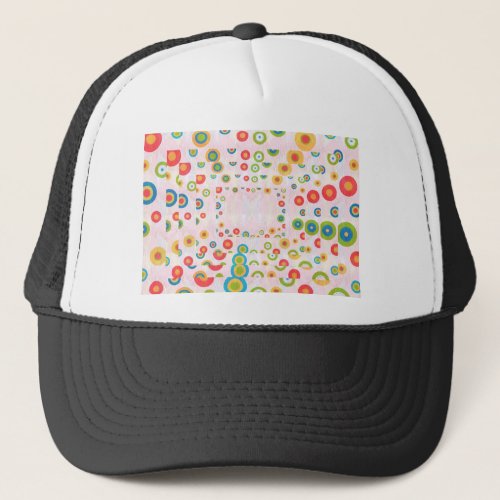 Happy Designs  Back n Front Print Trucker Hat