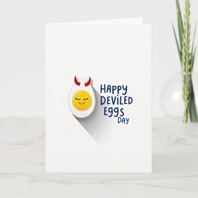 Happy Deviled Eggs Day Card (Front)