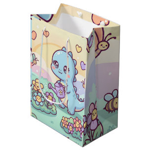Happy Dino Garden Medium Gift Bag