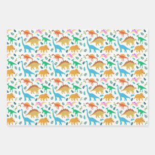 Happy Dinosaur for Toddle Girl Boy Wrapping Paper
