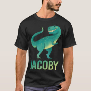Happy Dinosaur - Jacoby Name T-Shirt
