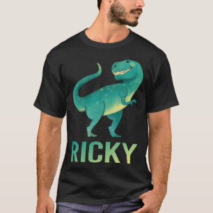 Happy Dinosaur - Ricky Name T-Shirt