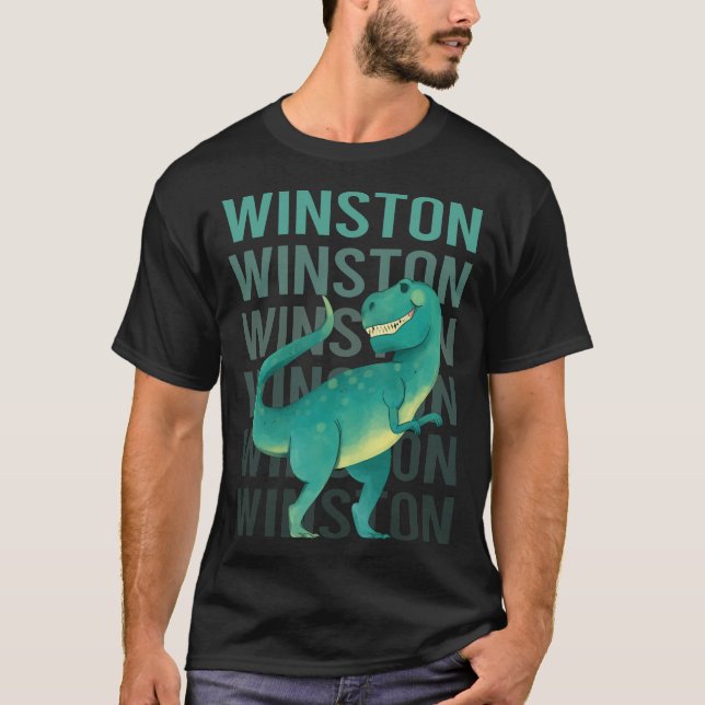 Happy Dinosaur Winston T-Shirt (Front)
