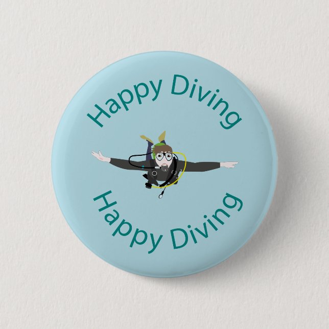 Happy diving button (Front)