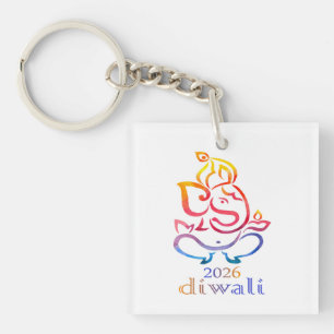 Happy Diwali 2026 - Indian Festival Essential Keychain