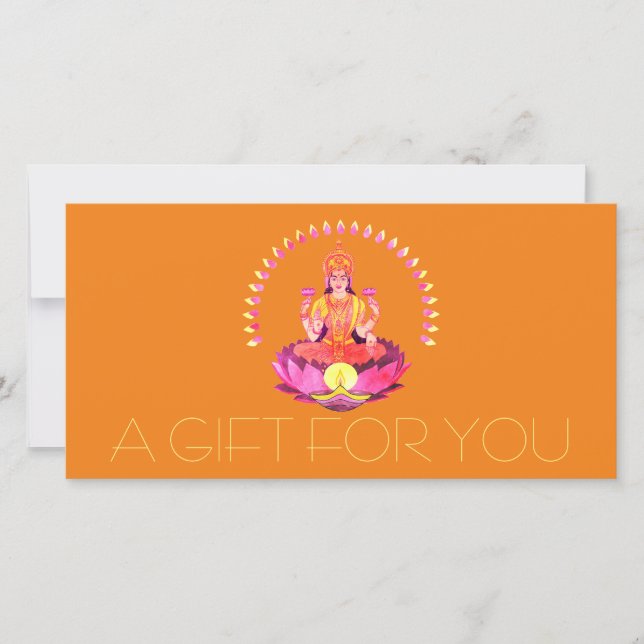 Happy Diwali - Deepalavi Lakshmi Goddess 1 (Front)