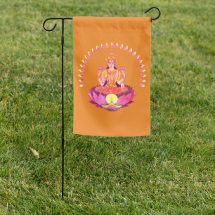 Happy Diwali - Deepalavi Lakshmi Goddess 1 Garden Flag