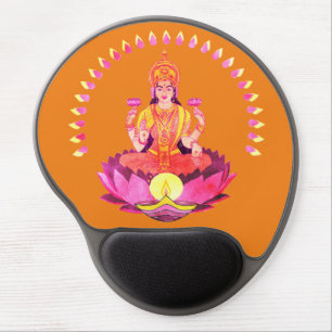 Happy Diwali - Deepalavi Lakshmi Goddess 1 Gel Mouse Pad