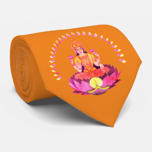 Happy Diwali - Deepalavi Lakshmi Goddess 1 Neck Tie