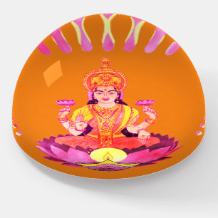Happy Diwali - Deepalavi Lakshmi Goddess 1 Paperweight