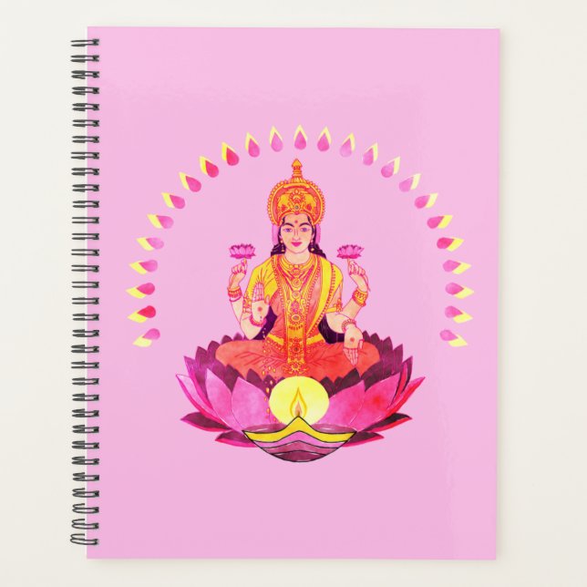 Happy Diwali - Deepalavi Lakshmi Goddess 1 Planner (Front)