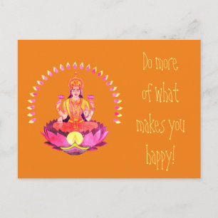 Happy Diwali - Deepalavi Lakshmi Goddess 1 Postcard