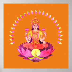 Happy Diwali - Deepalavi Lakshmi Goddess 1 Poster