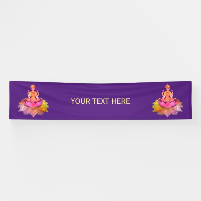 Happy Diwali - Deepalavi Lakshmi Goddess 4 Banner (Horizontal)