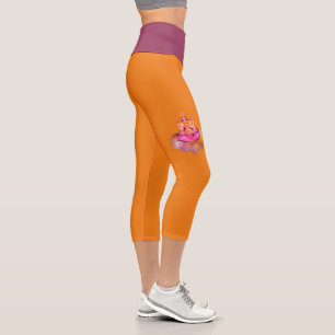 Happy Diwali - Deepalavi Lakshmi Goddess 4 Capri Leggings