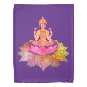 Happy Diwali - Deepalavi Lakshmi Goddess 4 Duvet Cover