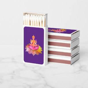 Happy Diwali - Deepalavi Lakshmi Goddess 4 Matchboxes