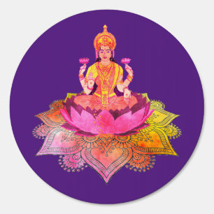 Happy Diwali - Deepalavi Lakshmi Goddess 4 Sign