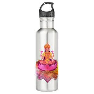 Happy Diwali - Deepalavi Lakshmi Goddess 4 Stainless Steel Water Bottle