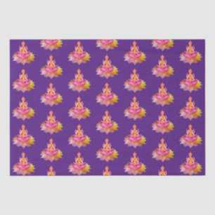Happy Diwali - Deepalavi Lakshmi Goddess 4 Tissue Paper