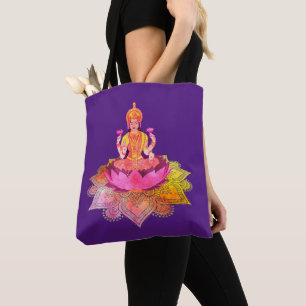 Happy Diwali - Deepalavi Lakshmi Goddess 4 Tote Bag