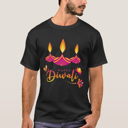 Happy Diwali Deepavali Indian Festival of Lights T_Shirt