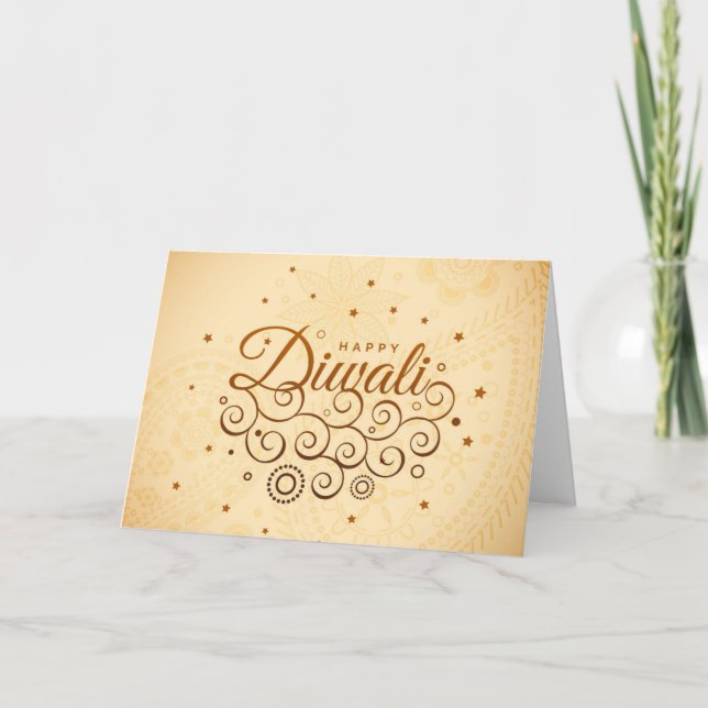Happy Diwali Deepawali Indian Festival of Lights Card (Front)