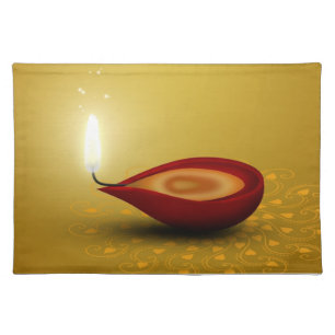 Happy Diwali Diya - Placemat