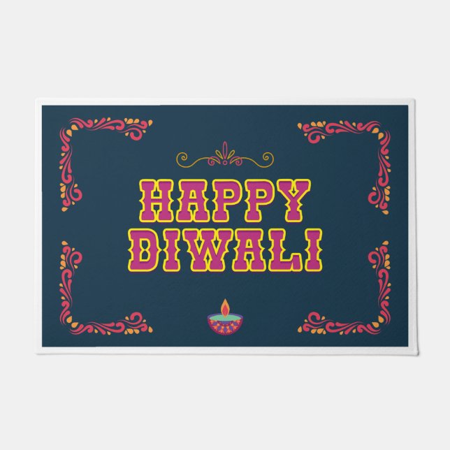 Happy Diwali Doormat (Front)