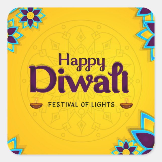Happy Diwali Enevelope Seal (Front)
