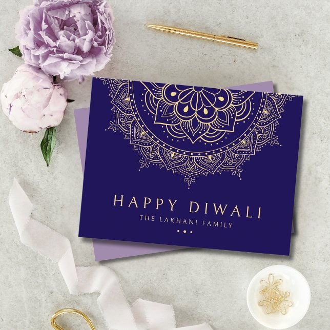 Happy Diwali Festival of Lights Celebration Holiday Postcard (Creator Uploaded)