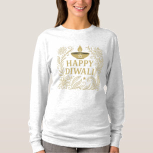 Happy Diwali Gold Elegant Long Sleeve T-Shirt