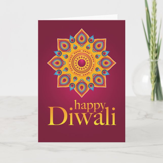 Happy Diwali Greeting Card (Front)