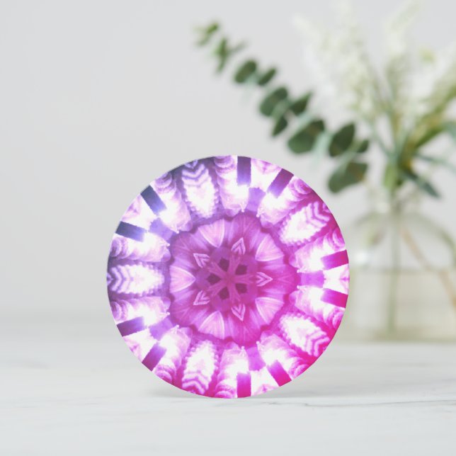 Happy Diwali Greeting Purple Lights Card (Standing Front)