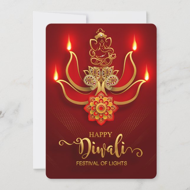 Happy Diwali Holiday Card (Front)