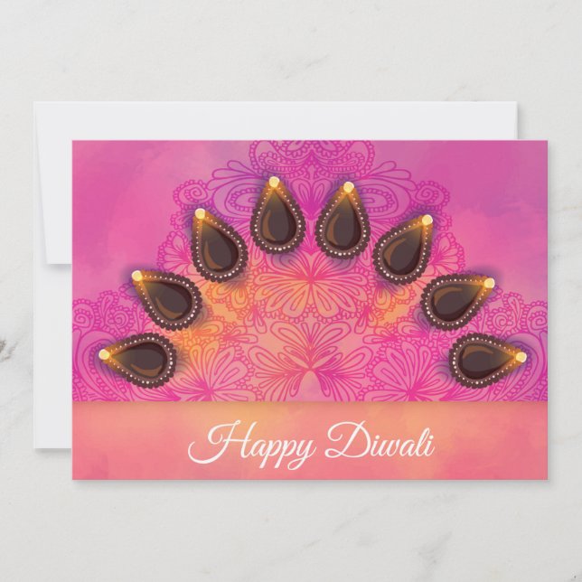 Happy Diwali Holiday Card (Front)