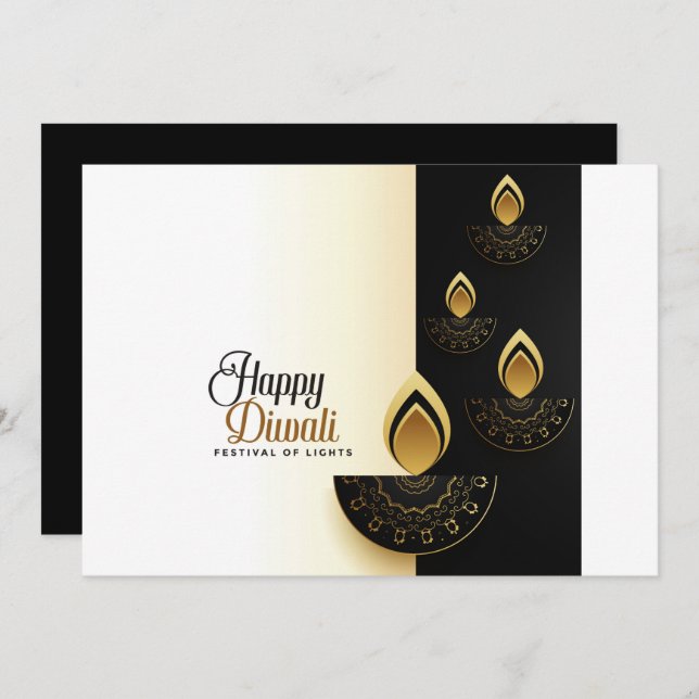 Happy Diwali Holiday Card (Front/Back)