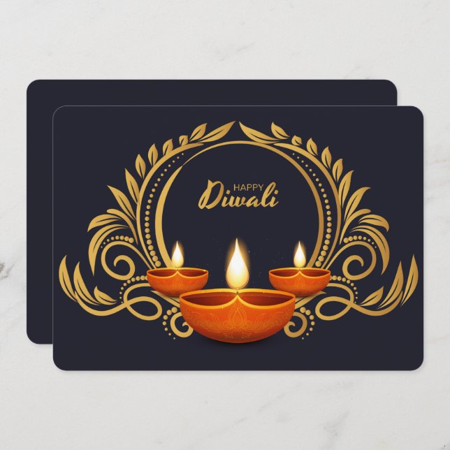 Happy Diwali Holiday Card (Front/Back)