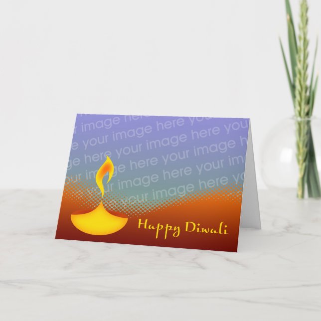 happy diwali insert your own photo card (Front)