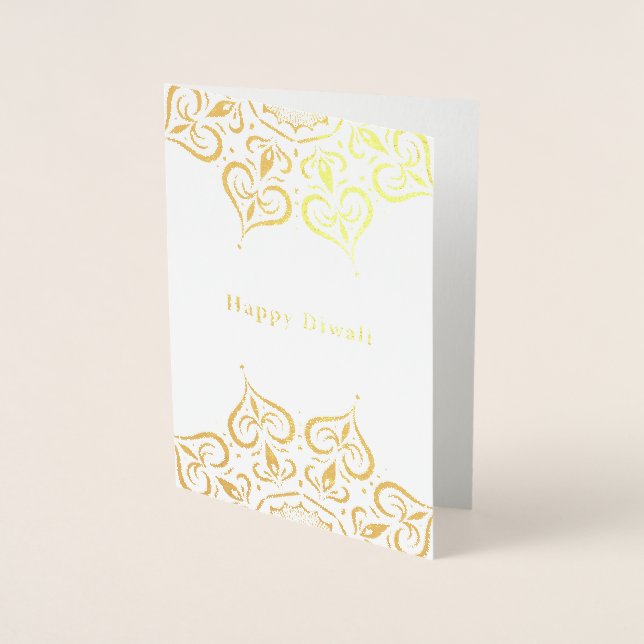 Happy Diwali Mandala - Foil Card (Front)