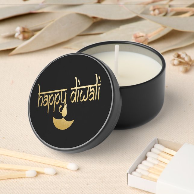 Happy Diwali  Mini Candle Favors (Insitu)
